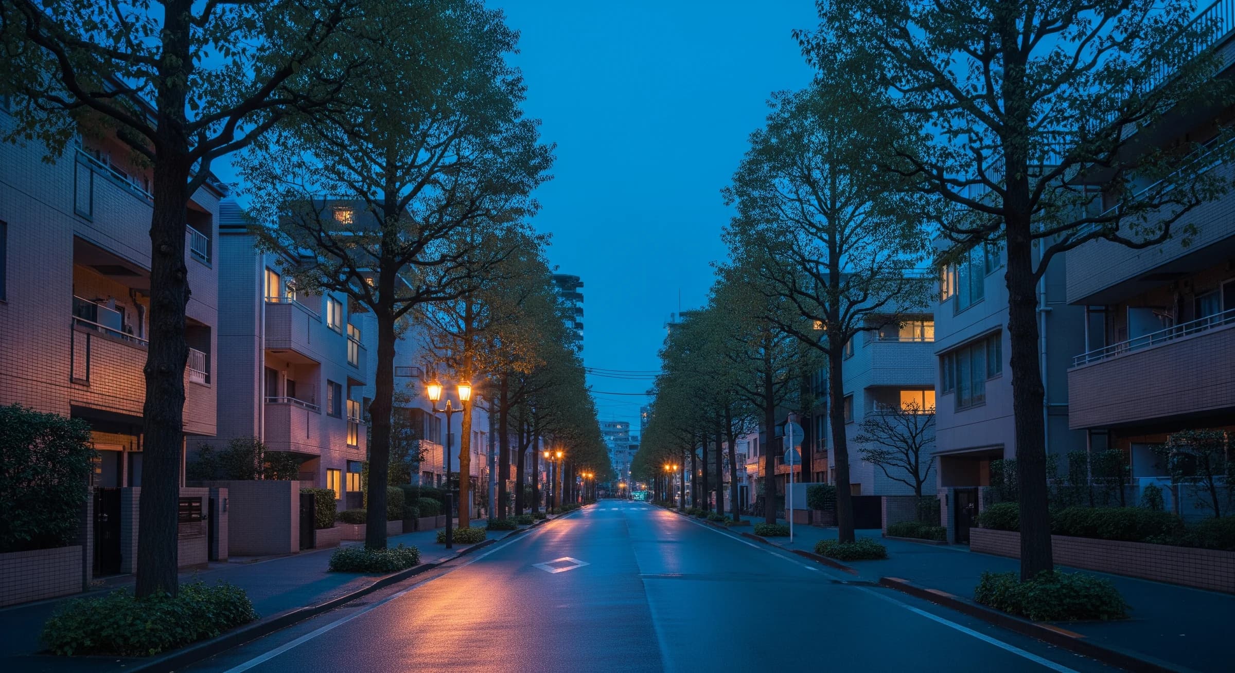 恵比寿の街並み — 夕暮れ